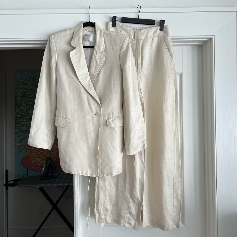 Aritzia - le fou Wilfred - SUIT SET - BUNDLE - blazer jacket: S - pants: 6